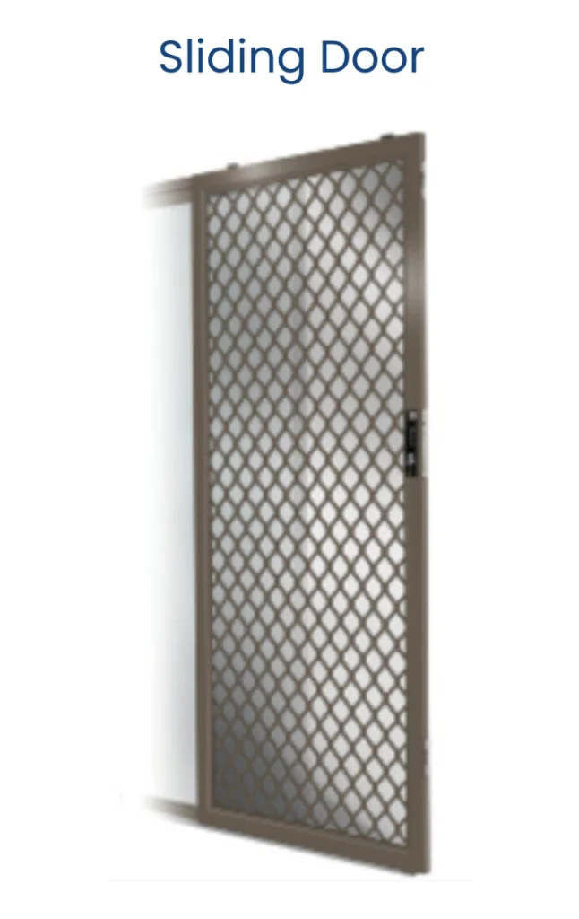 Sliding Diamond Grille Door Option