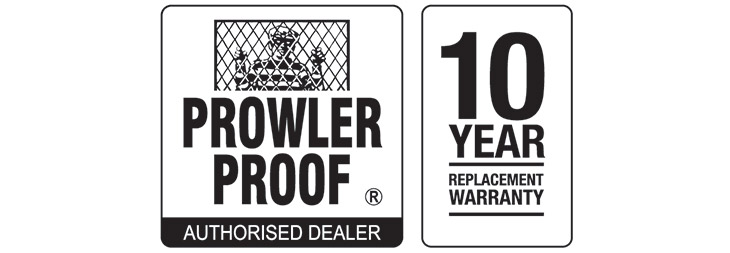 Prowler Proof 10 Year Replacement Warranty Badge