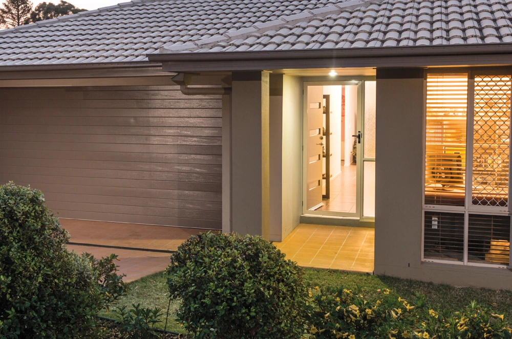 Hinged security front door